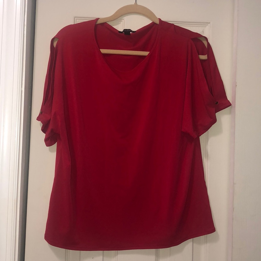 Red blouse